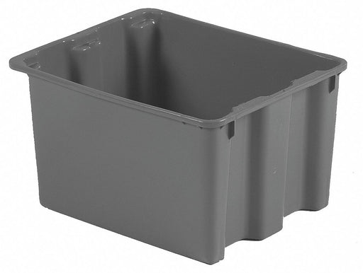 StackingandNestingTote 21inL 17inW Gray