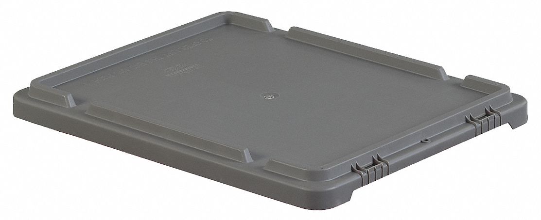 Lid 17.25 in W Plastic Gray