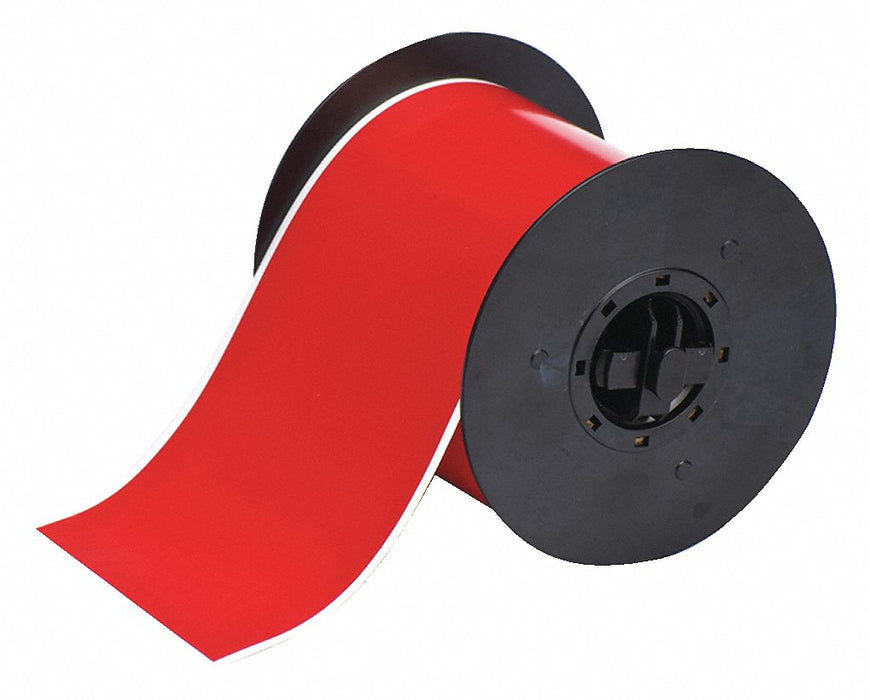 G8315 ContinuousLabelStock Red Gloss 4inW