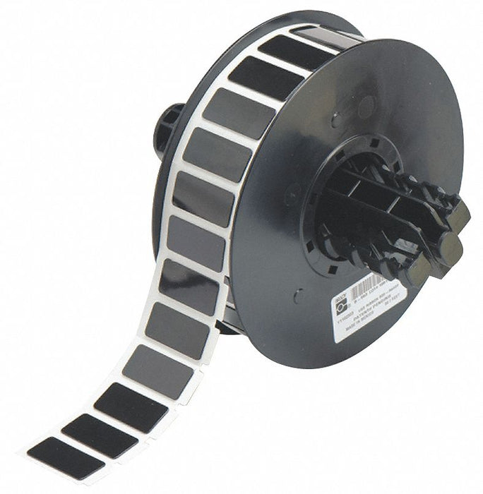 Pre-Cut Label Stock Roll Black Gloss