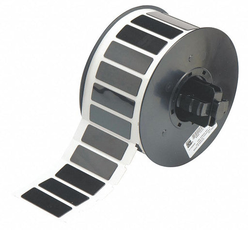 Pre-Cut Label Stock Roll Black Gloss