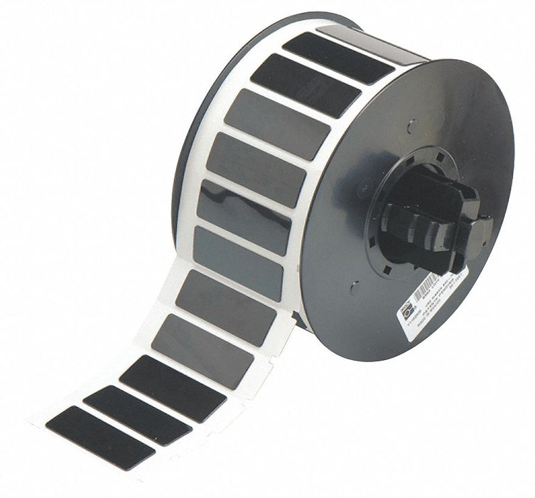 Pre-Cut Label Stock Roll Black Gloss