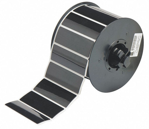 Pre-Cut Label Stock Roll Black Gloss