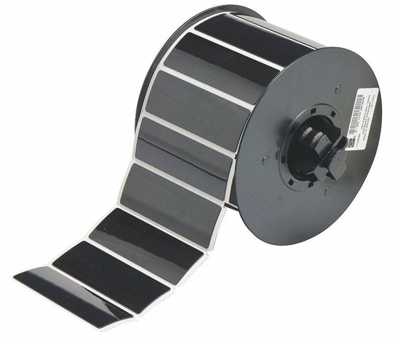 Pre-Cut Label Stock Roll Black Gloss