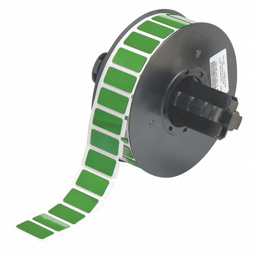 Pre-Cut Label Stock Roll Green Gloss