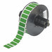 Pre-Cut Label Stock Roll Green Gloss