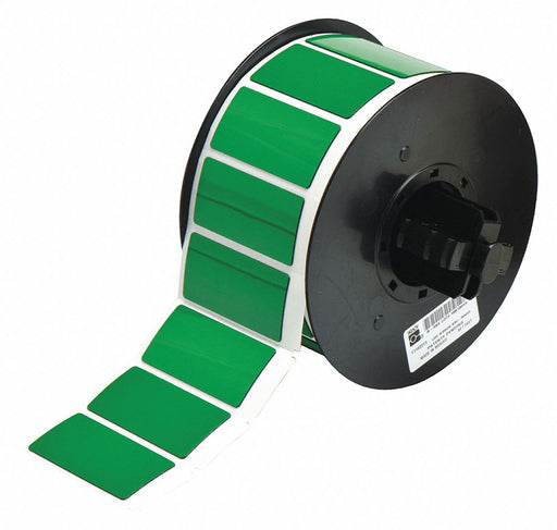 G8796 Pre-Cut Label Stock Roll Green Gloss