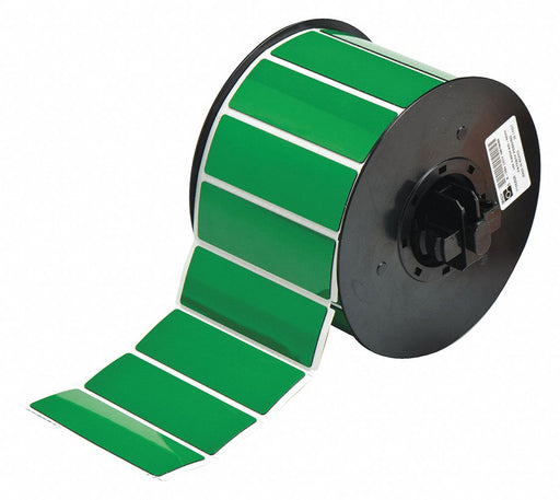 Pre-Cut Label Stock Roll Green Gloss