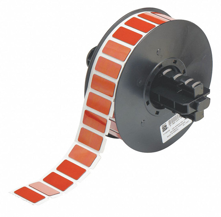 Pre-Cut Label Stock Roll Red Gloss