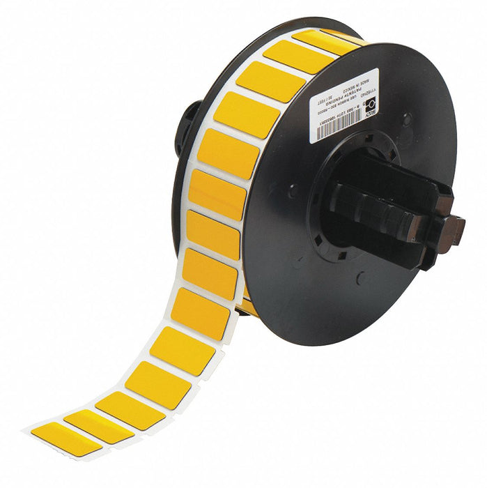 Pre-Cut Label Stock Roll Yellow Gloss