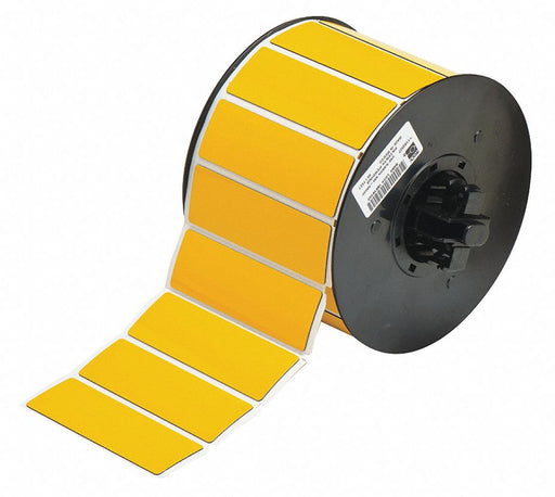 Pre-Cut Label Stock Roll Yellow Gloss