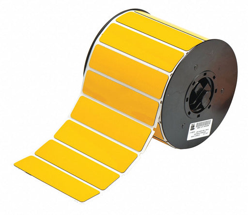 Pre-Cut Label Stock Roll Yellow Gloss