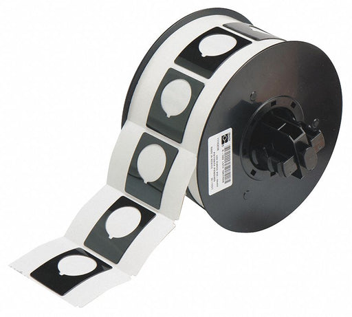 Pre-Cut Label Stock Roll Black Gloss