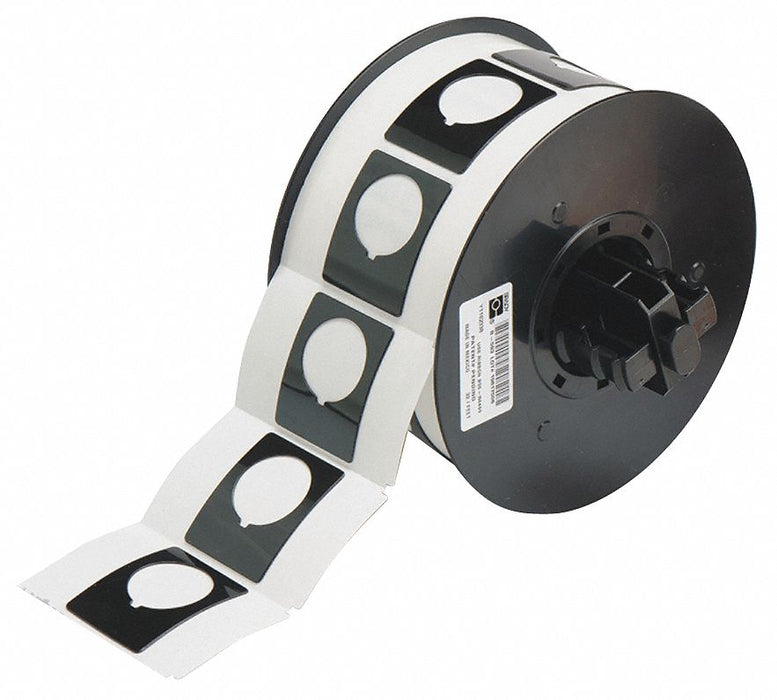 Pre-Cut Label Stock Roll Black Gloss