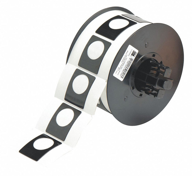 Pre-Cut Label Stock Roll Black Gloss