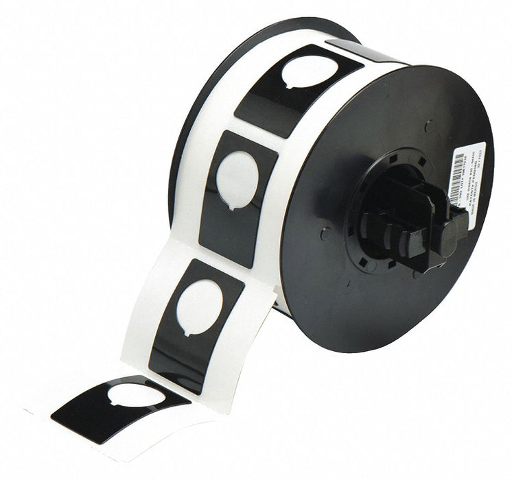 G8793 Pre-Cut Label Stock Roll Black Gloss