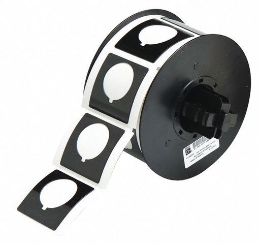 G8795 Pre-Cut Label Stock Roll Black Gloss