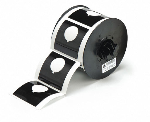 G8797 Pre-Cut Label Stock Roll Black Gloss