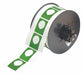 Pre-Cut Label Stock Roll Green Gloss