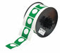 Pre-Cut Label Stock Roll Green Gloss