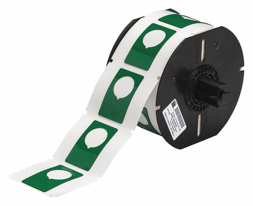 G8793 Pre-Cut Label Stock Roll Green Gloss