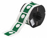 G8793 Pre-Cut Label Stock Roll Green Gloss
