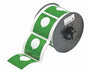 G8797 Pre-Cut Label Stock Roll Green Gloss