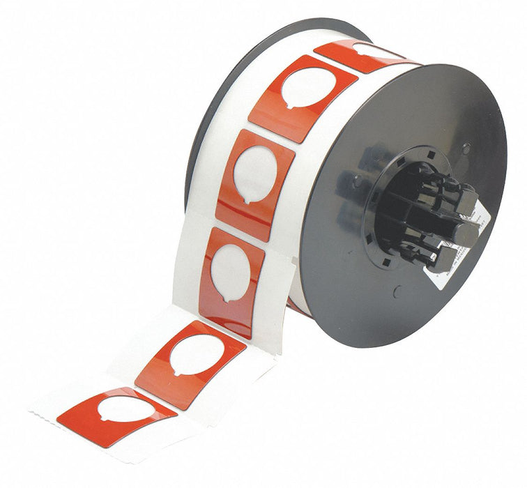 Pre-Cut Label Stock Roll Red Gloss
