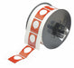 Pre-Cut Label Stock Roll Red Gloss