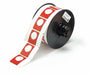 Pre-Cut Label Stock Roll Red Gloss