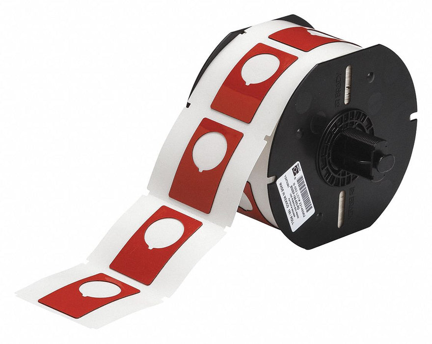 G8793 Pre-Cut Label Stock Roll Red Gloss