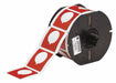G8795 Pre-Cut Label Stock Roll Red Gloss