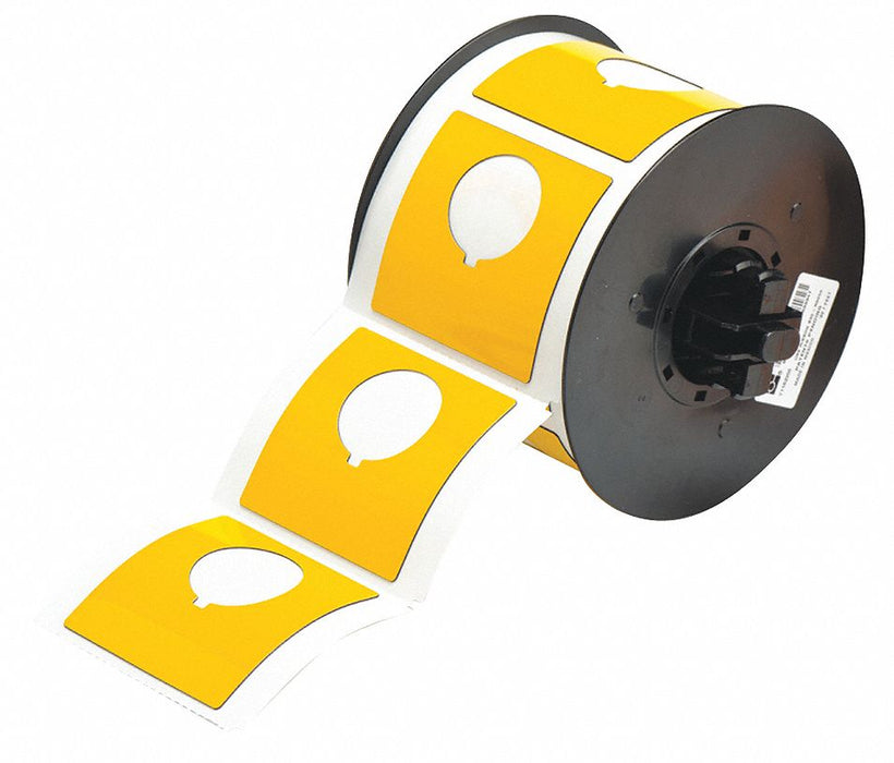 G8797 Pre-Cut Label Stock Roll Yellow Gloss