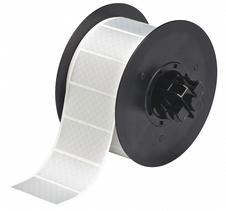 Pre-Cut Label Stock Roll Silver Matte