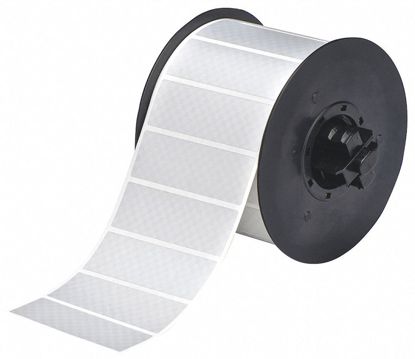 Pre-Cut Label Stock Roll Silver Matte