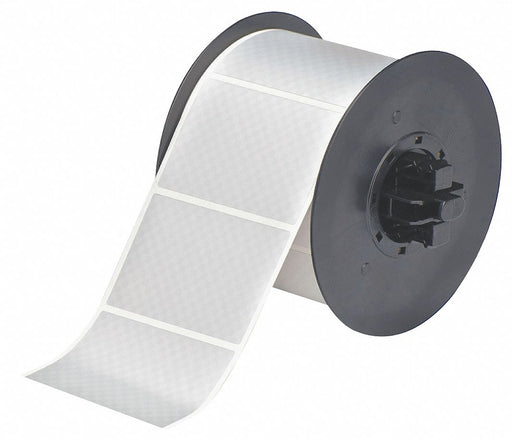 Pre-Cut Label Stock Roll Silver Matte