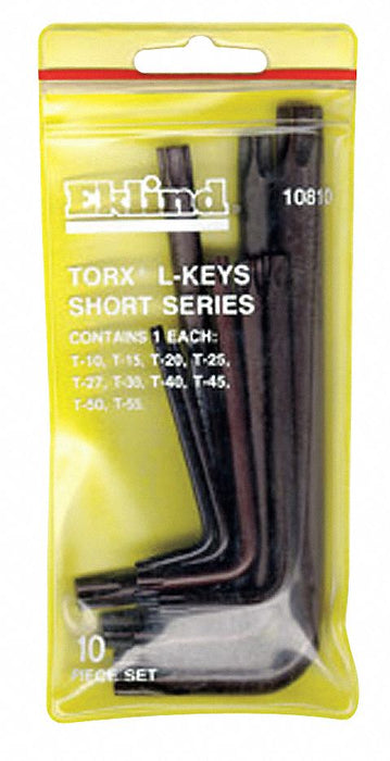 Torx Key Set L Shape 2 in to 4 1/4 in