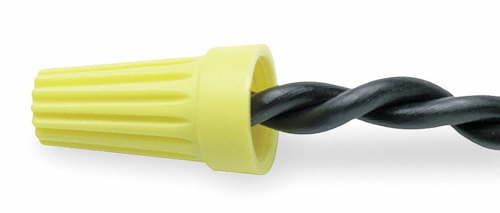 TwistOnWireConnector Ylw 600V PK500