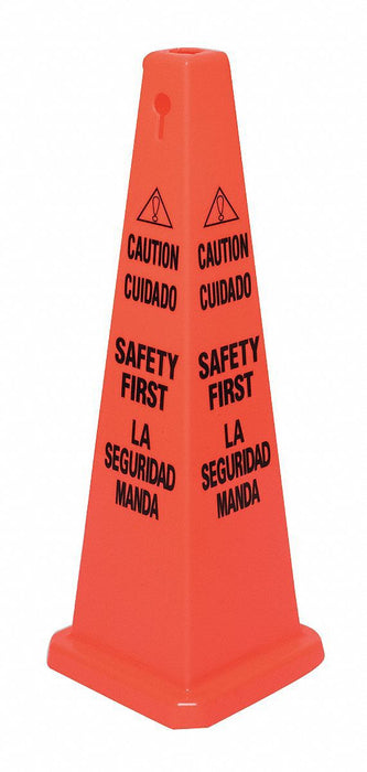 Traffic Cone Orange Polypropylene 36in H
