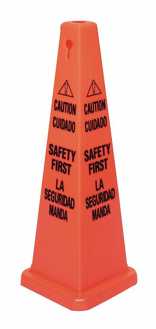 Traffic Cone Orange Polypropylene 26in H