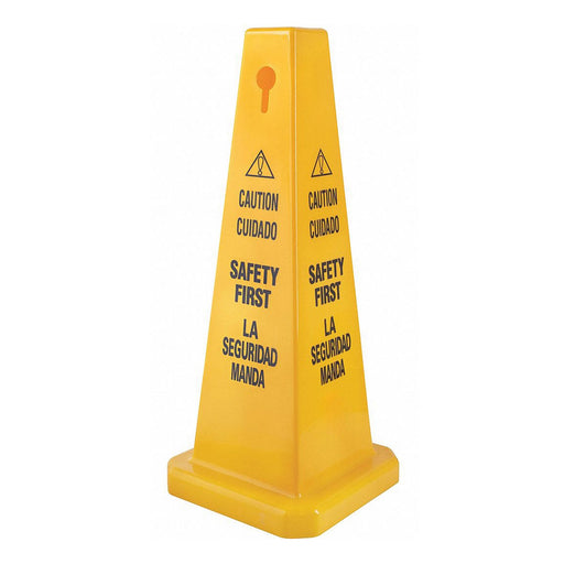 Traffic Cone Yellow Polypropylene 26in H