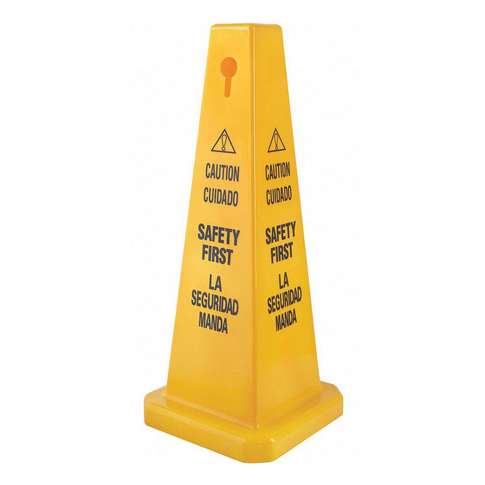 Traffic Cone Yellow Polypropylene 26in H