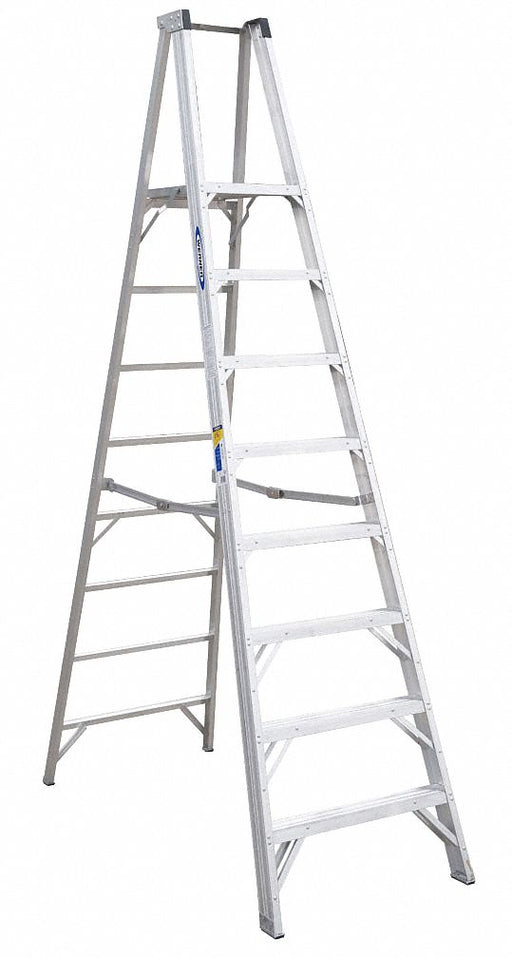 Platform Stepladder 8 ft Aluminum 375 lb