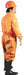 Collared Coveralls Orange M Elastic PK25