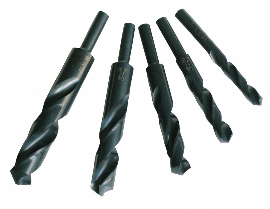 Reduced Shank Drill Set 5pc HSS