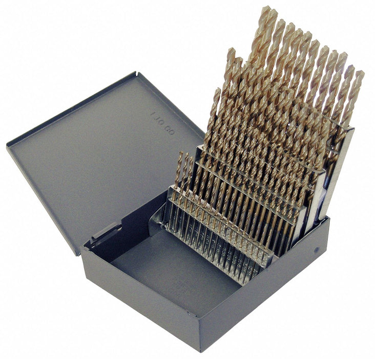 Screw Machine Drill Bit Set 60pc Cobalt