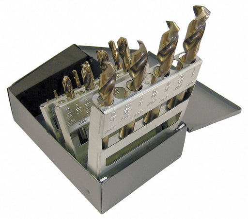 Screw Machine Drill Bit Set 15pc Cobalt