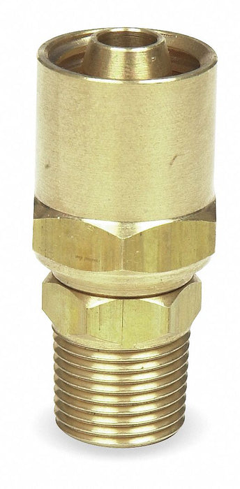 Hydraulic Hose Fitting Brass 3/8 (M)NPT