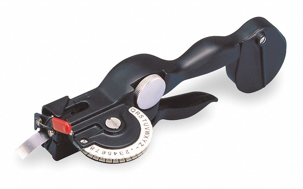 EmbossingLabelMaker 2-9/A-Z Black 4inW