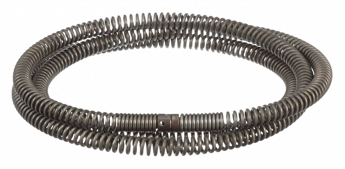 Drain Cleaning Cable 5/8 in Dia 7.5 ft L